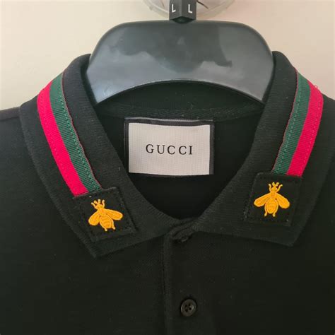 gucci bee polo tee